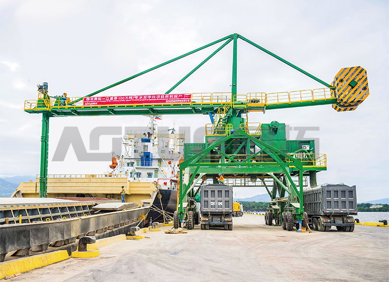 1000-70000 DWT 200-1500t/h guma mobilni vijčani brod istovarivač